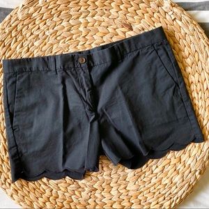 Black Size 12 Gap Scalloped Shorts